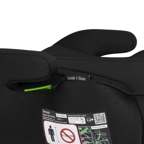 Lionelo Luuk I-Size Ülésmagasító 125-150cm - Black