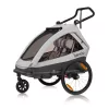 Lionelo Cama 2in1 kerékpár utánfutó és babakocsi - Grey Stone