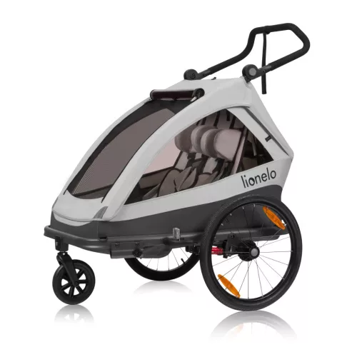 Lionelo Cama 2in1 kerékpár utánfutó és babakocsi - Grey Stone