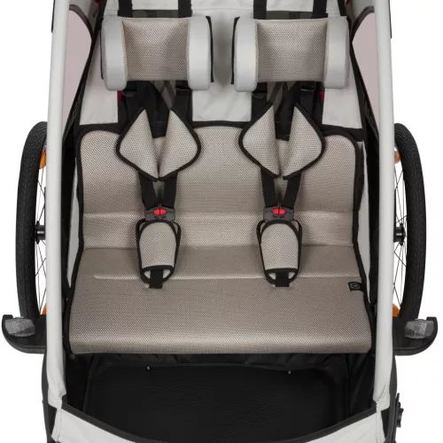 Lionelo Cama 2in1 kerékpár utánfutó és babakocsi - Grey Stone