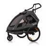 Lionelo Cama 2in1 kerékpár utánfutó és babakocsi - Grey Graphite