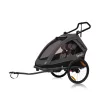 Lionelo Cama 2in1 kerékpár utánfutó és babakocsi - Grey Graphite