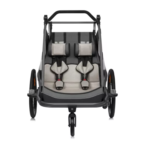 Lionelo Cama 2in1 kerékpár utánfutó és babakocsi - Grey Graphite