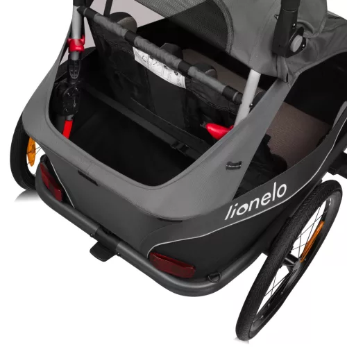 Lionelo Cama 2in1 kerékpár utánfutó és babakocsi - Grey Graphite