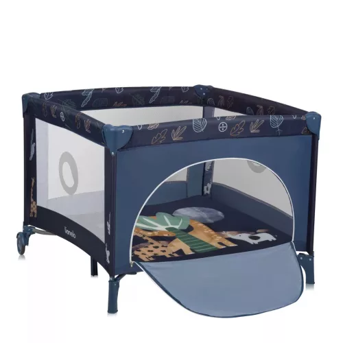 Lionelo Bonnie összecsukható járóka - Blue Navy