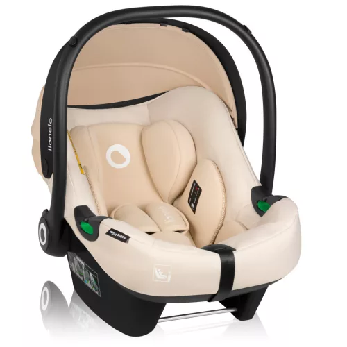 Lionelo Astrid I-Size Babahordozó + bázistalp Set 40-87 cm - Beige Sand
