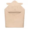 Lionelo Muszlin pamut kapucnis törölköző - Beige Sand