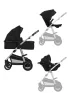 Lionelo Amber 3in1 multifunkciós babakocsi - Black Silver