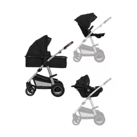 Lionelo Amber 3in1 multifunkciós babakocsi - Black Silver