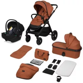 Lionelo Layla 3in1 Multifunkciós babakocsi - Brown Rust