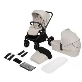 Lionelo Mika Plus 3in1 multifunkciós babakocsi - Beige Sand