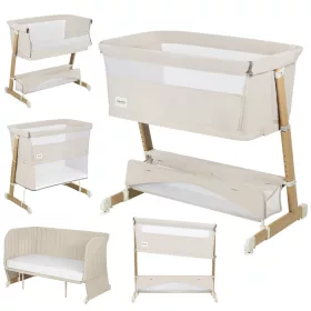   Lionelo Thomi Plus 5in1 gyerekágy, babaágy, babaöböl és kanapé - Beige Sand