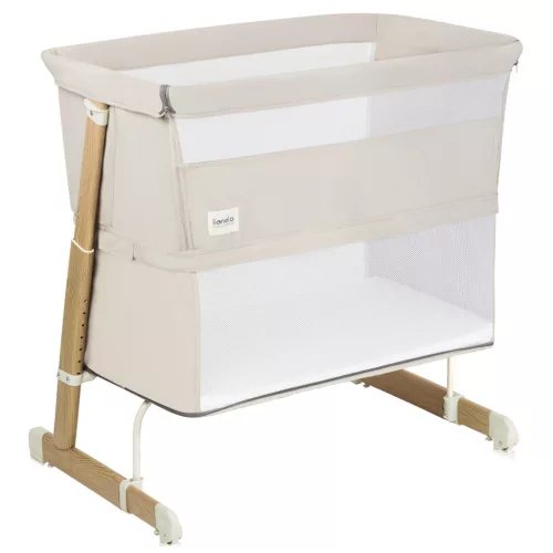 Lionelo Thomi Plus 5in1 gyerekágy, babaágy, babaöböl és kanapé - Beige Sand