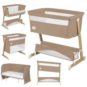   Lionelo Thomi Plus 5in1 gyerekágy, babaágy, babaöböl és kanapé - Beige Carmel
