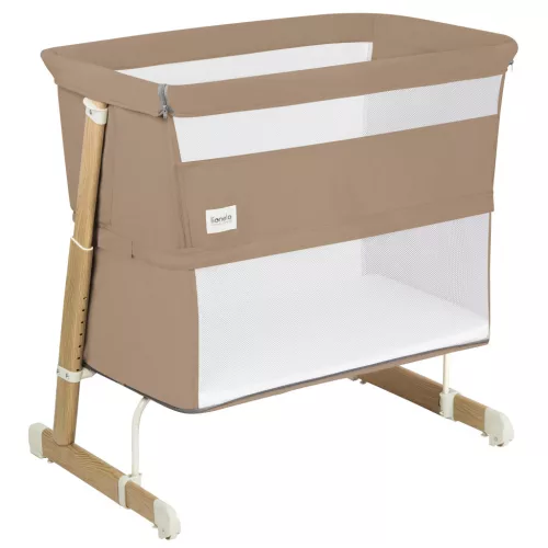 Lionelo Thomi Plus 5in1 gyerekágy, babaágy, babaöböl és kanapé - Beige Carmel
