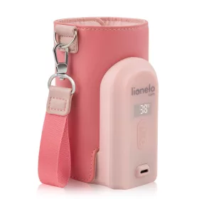   Lionelo Thermup Go Evo hordozható cumisüveg-melegítő - Coral Pink