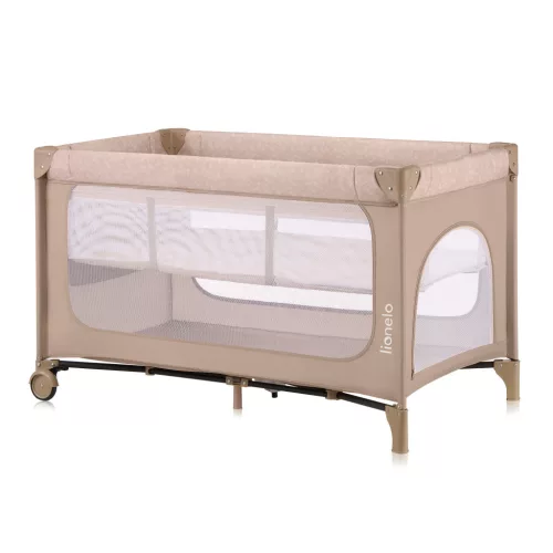 Lionelo Jasmin Easy Fold utazóágy - Beige Sand