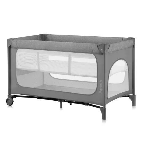 Lionelo Jasmin Easy Fold utazóágy - Grey Stone