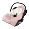 Lionelo Travel Swaddle autósülésbe való pólya, 90x90 cm - Beige Magnolia
