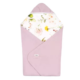   Lionelo Travel Swaddle autósülésbe való pólya, 90x90 cm - Pink Flower