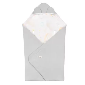   Lionelo Travel Swaddle autósülésbe való pólya, 90x90 cm - Grey Balloon