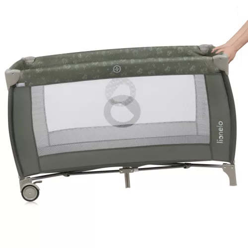 Lionelo Sven Plus Multifunkciós utazóágy - Beige Olive