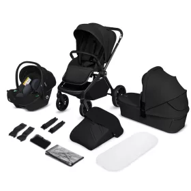 Lionelo Mika Plus 3in1 multifunkciós babakocsi - Black Onyx