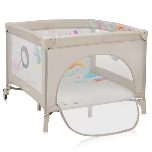 Lionelo Mille Plus utazójáróka - Grey Beige