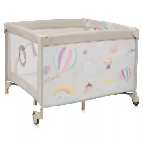 Lionelo Mille Plus utazójáróka - Grey Beige
