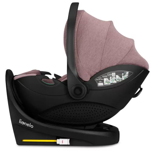 Lionelo Moxie I-Size Set gyermekülés - Pink Mauve