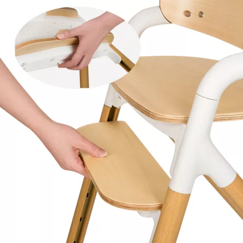Lionelo Celia 3in1 fa etetőszék - White Natural Wood