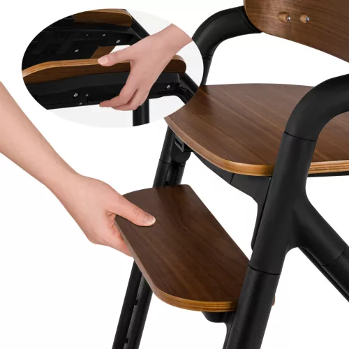 Lionelo Celia 3in1 fa etetőszék - Black Wood