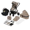 Lionelo Amber 3in1 multifunkciós babakocsi - Beige Sand