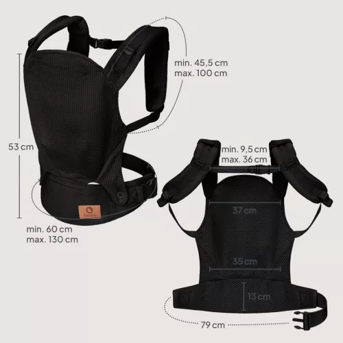 Lionelo Margareet Air csatos hordozó - Black