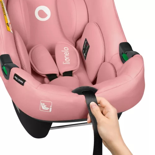 Lionelo Astrid I-Size Babahordozó + bázistalp Set 40-87 cm - Pink Coral