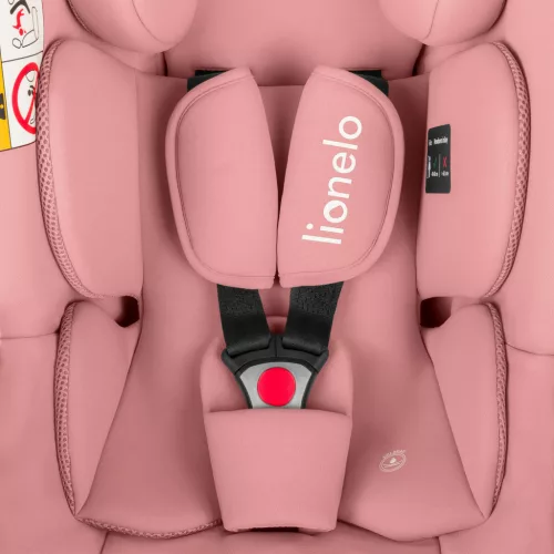 Lionelo Astrid I-Size Babahordozó + bázistalp Set 40-87 cm - Pink Coral