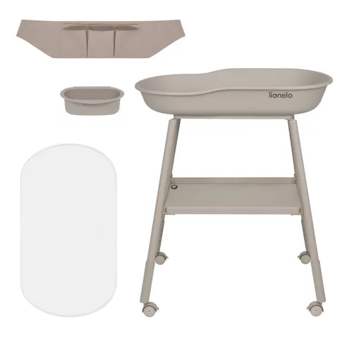 Lionelo Rosie multifunkcionális pelenkázóasztal - Beige Sand