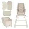 Lionelo Maddie Set 3in1 pihenőszék, etetőszék és kiságy - Beige