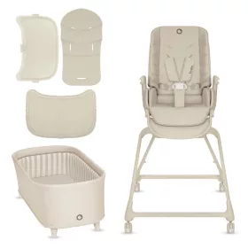   Lionelo Maddie Set 3in1 pihenőszék, etetőszék és kiságy - Beige