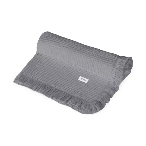 Lionelo Muszlin pamut takaró - Dove Grey