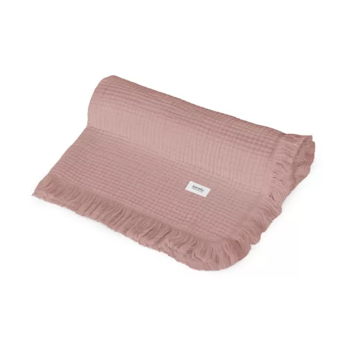 Lionelo Muszlin pamut takaró - Dusty Pink