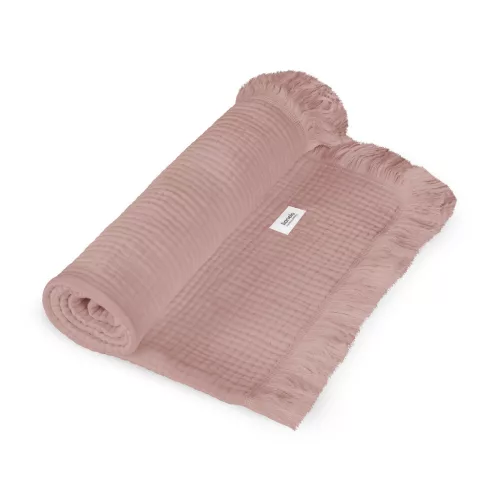Lionelo Muszlin pamut takaró - Dusty Pink