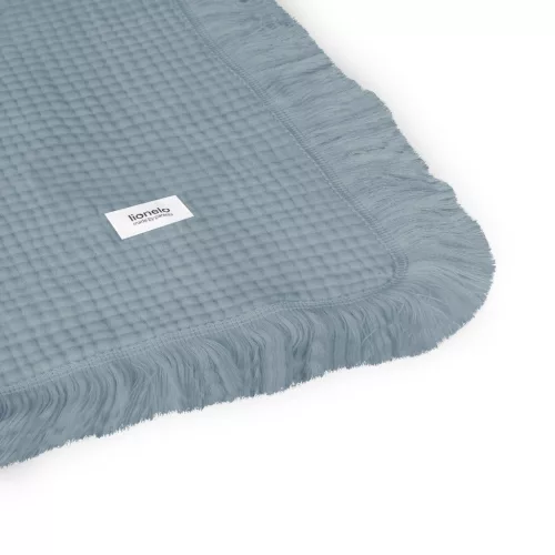 Lionelo Muszlin pamut takaró - Stone Blue