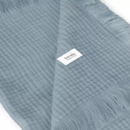 Lionelo Muszlin pamut takaró - Stone Blue
