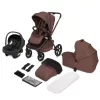 Lionelo Freya 3in1 multifunkciós babakocsi - Brown Chocolate