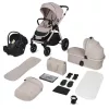Lionelo Layla 3in1 Multifunkciós babakocsi - Beige Sand