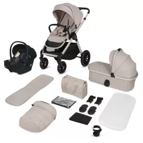Lionelo Layla 3in1 Multifunkciós babakocsi - Beige Sand