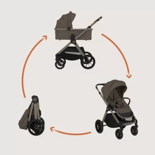 Lionelo Layla 2in1 Multifunkciós babakocsi - Beige Taupe