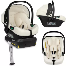   Lionelo Astrid I-Size Babahordozó + bázistalp Set 40-87 cm - Beige Cream