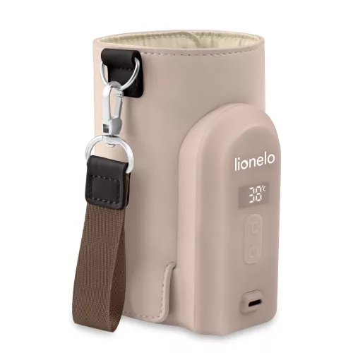 Lionelo Thermup Go Evo hordozható cumisüveg-melegítő - Beige Taupe